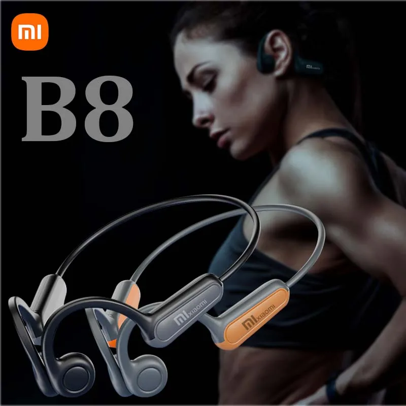 Xiaomi B8 bezdrôtové slúchadlá kosti Kostné slúchadlá Bluetooth5.3 IPX5 Vodotesné športové náhlavné súpravy pre tréningy jazdné