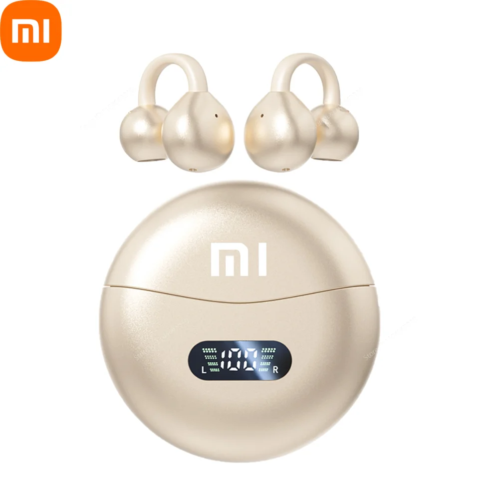 Xiaomi bezdrôtové kosti vedenie HiFi Bluetooth 5.4 Uznaky na uchu s digitálnym displejom Vodotesné športové náhlavné súpravy s mikrofónom