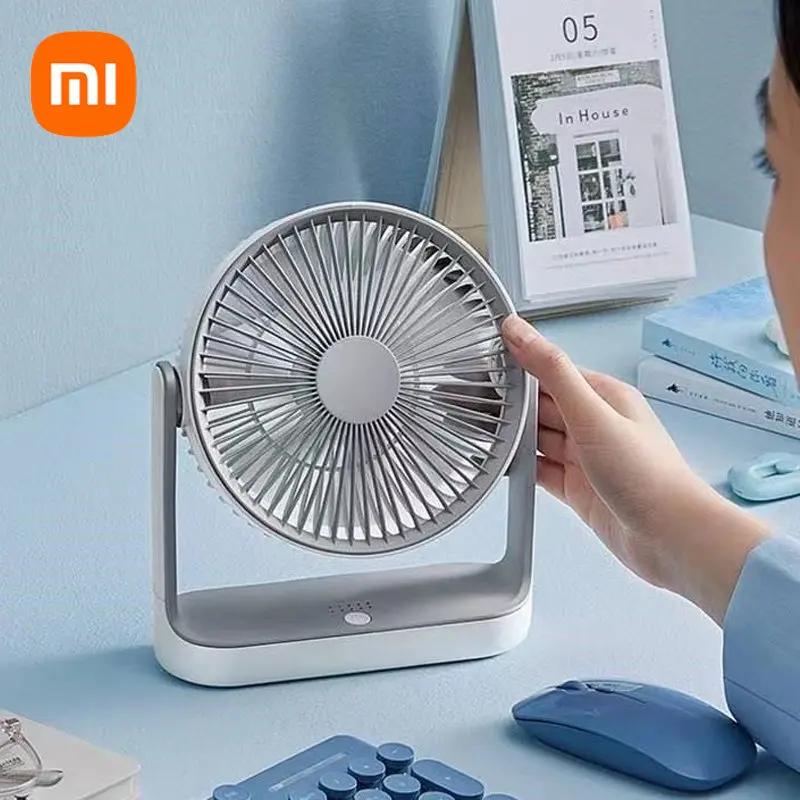 Xiaomi Edon Desktop ventilátor USB Nabíjateľný naplňový elektrický ventilátor 4 prevodový záves na zavesenie prenosného mini fanúšikov