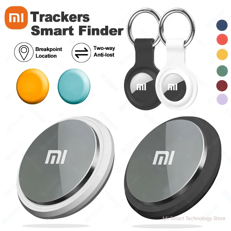 Xiaomi inteligentná značka Bluetooth Finder tracker GPS anti-Lost Locator Locator Detská taška stratená finder sledovanie psa sledovanie silikónového koženého puzdra