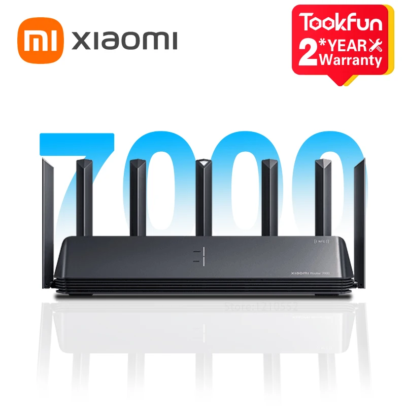 Xiaomi Mi Router BE7000 Tri-Band WiFi Repeater VPN 1 GB Mesh USB 3,0 IPTV 4 x 2,5G Ethernet Ports Modemový zosilňovač PPPOE PPPOE