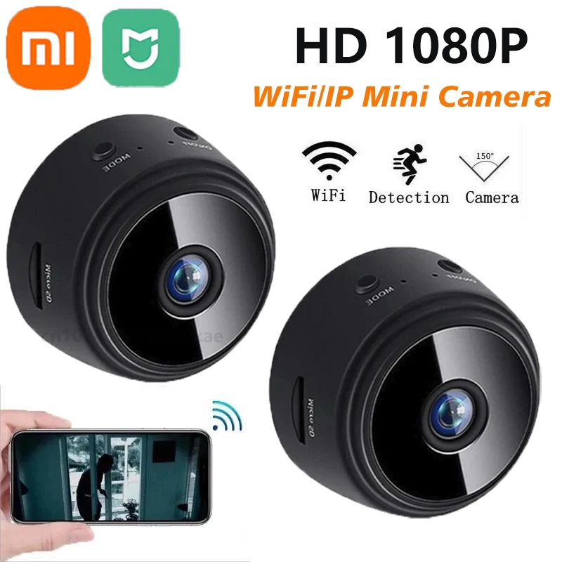 Xiaomi Mijia A9 Mini Camera WiFi 1080p HD Wireless Security Monitor pre domácu nočnú verziu Video Video vzdialené inteligentné kamkordéry