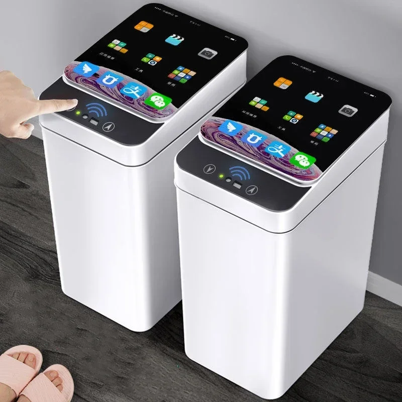 Xiaomi Mijia Intelligent Trash Can Smart Sensor Resfin 12L Elektrický automatický odpad z USB vodotesný indukčný odpad z odpadu