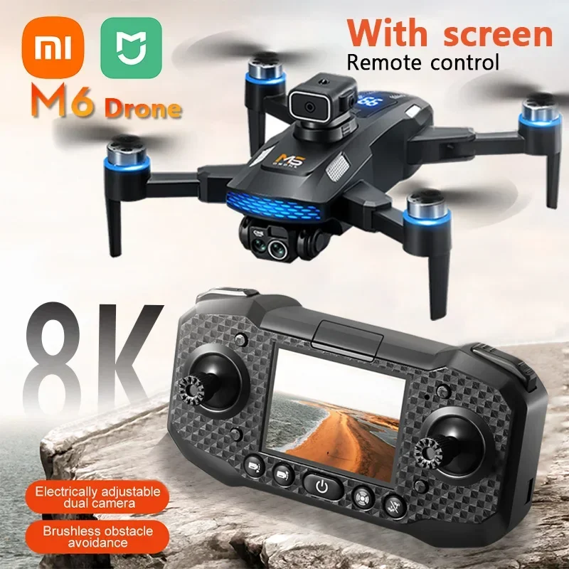 Xiaomi Mijia m6 Dron 8K Profesionálne HD fotoaparáty s fotoaparátom s diaľkovým ovládaním obrazovky 5G WiFi FPV VIDEO 4K UAV RC QUADCOPTER DRON DRON