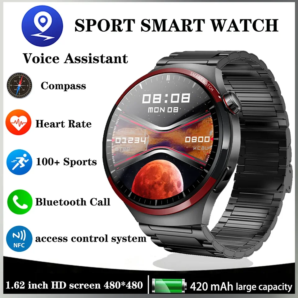 Xiaomi Mijia Muži sledujú NFC Compass Waterproof Smartwatch Bluetooth Call Voice Assistant Map navigáciu Sport Fitness Electronics