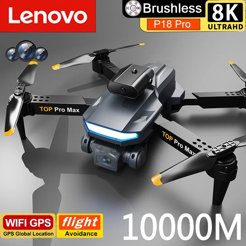Xiaomi Mijia p18pro Dron 8k HD Triple Camera Optické polohovanie toku GPS GPS Prekážka Fotografie RC Quadcopter 10000M
