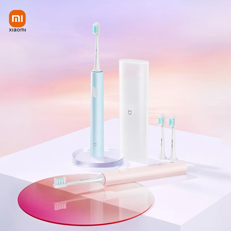 Xiaomi Mijia T200C Elektrická zubná kefka Set Smart Sonic Zubná kefka Nabíjateľná nepremokavá čistiaca bielidlo zubov