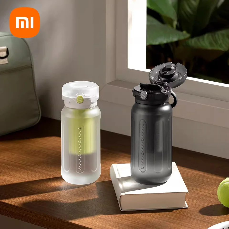 Xiaomi Mijia Športová vodná pohár 1 l VEĽKÉ ZADARMO a tepelne odolné voči jednému kľúču na otvorenie veka bezpečného a bez zápachu odolného voči zápachu