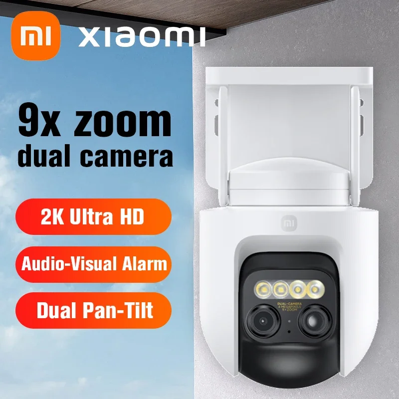 Xiaomi New CW700S Outdoor Camera 2,5K CCTV Fulor Night Vision WiFi 4 milióny pixelov IP66 Smart Home Sound and Light Warning