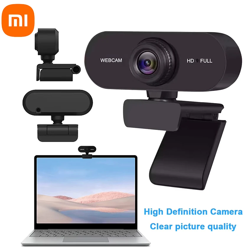 Xiaomi online kurz webkameru 1080p fotoaparátu s fotoaparátom s mikrofónom USB Plug PC PC Mac prenosný počítač Desktop Live Video Call Work Mini Camera