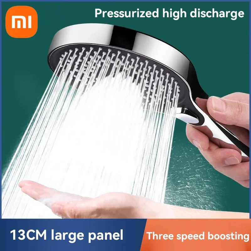 Xiaomi Originálna sprchová hlava, veľká sprchová súprava na posilňovač panelov, vodný výstup, 3-stupňové nastavenie, zariadenia domácej kúpeľne