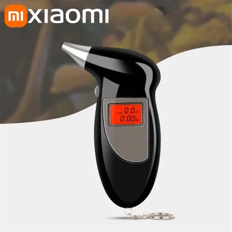 Xiaomi Prenosný digitálny displej alkoholu Breathalyzer Police Alcotester podsvietenia LCD Displej s dychovým alkoholovým testerom 2025 Nový
