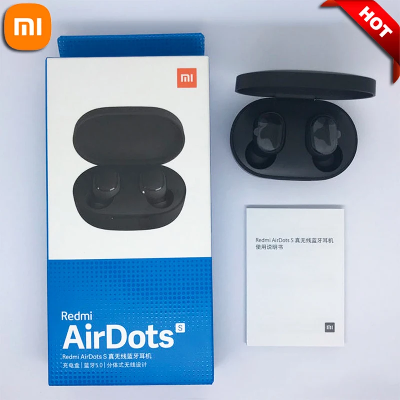 Xiaomi Redmi Airdot S Bluetooth slúchadlá Airless Airless Fone Bluetooth Earbuds Original Tws Blue Tooth Headset Gamer