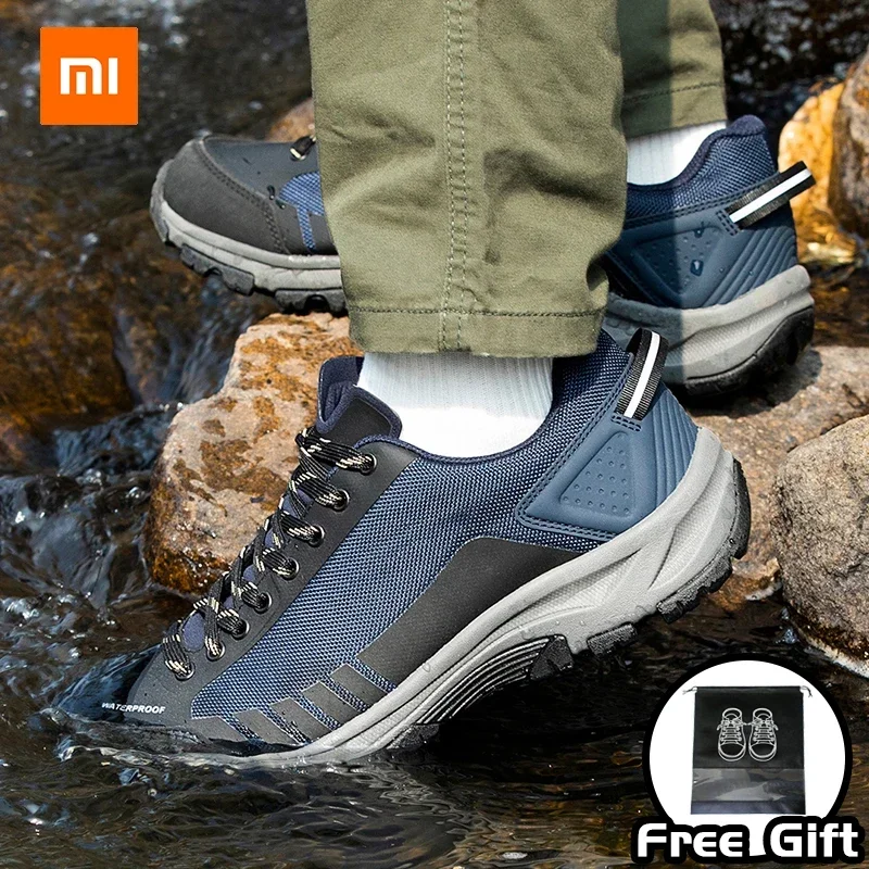 Xiaomi Walk Soul Outdoor Non-Slip Pánske turistické topánky turistické topánky Pánske topánky Vodotesné proti kockovaniu špičky antibakteriálna stielka