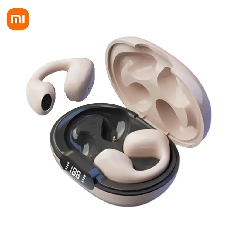 Xiaomi Wireless Ear Clip Bluetooth Headset Kost Vedenie slúchadiel digitálny displej Tws Dlhodobé herné športové náhlavné súpravy Wi