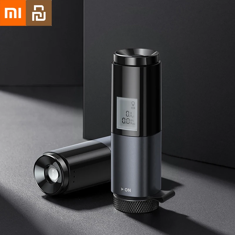 Xiaomi youpin LED displej Automatické tester alkoholu Profesionálny dychový tester alkoholový tester nabíjateľný dychový testovací nástroj Mini