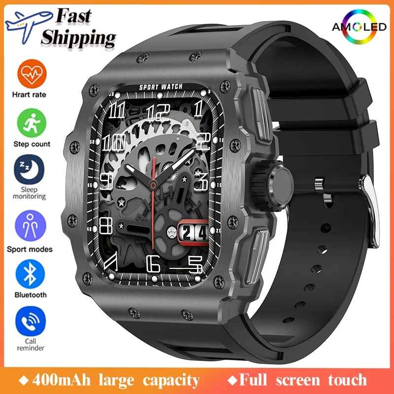Xiaomi Youpin Smart Watch Men Sport fitness Bluetooth Call Voice Assistant Health Monitor 400 mAh Outdoor Mechanic Wristwatch