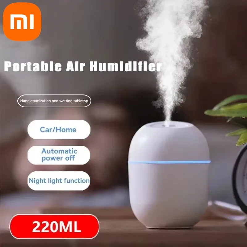 Xiaomi zvlhčovač LED LED svetlo sprej zvlhčovača inteligentný RC Aromaterapia éterický olej Difúzor USB nabíjateľný vzduchový čistič