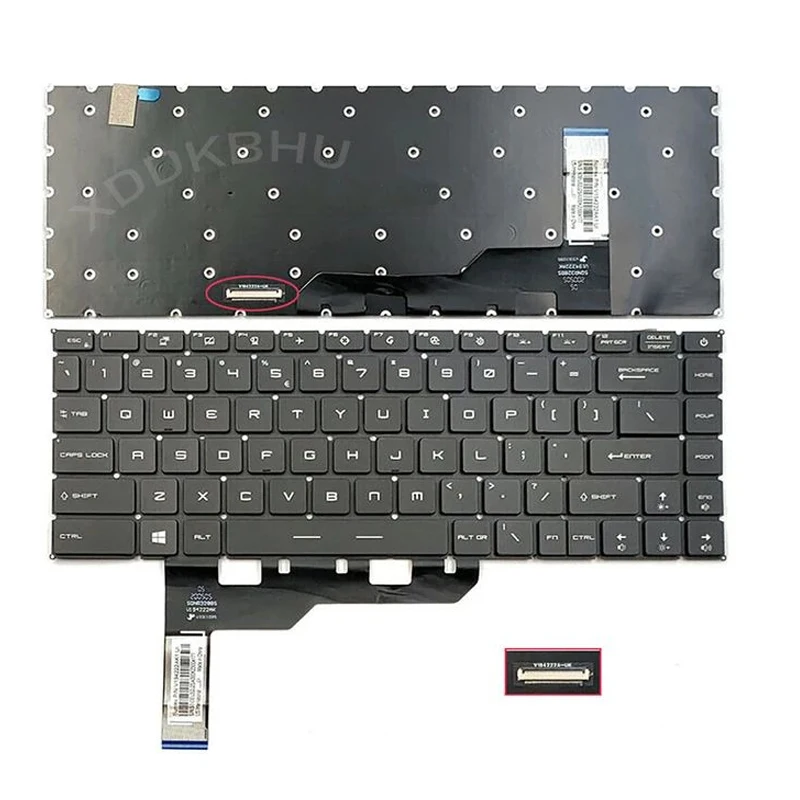 Xin-us rgb podsvietená klávesnica laptop pre MSI Raider Ge67HX 12UGS 12UHS Vektor GP66HX 12UGS 12UHS MS-1545