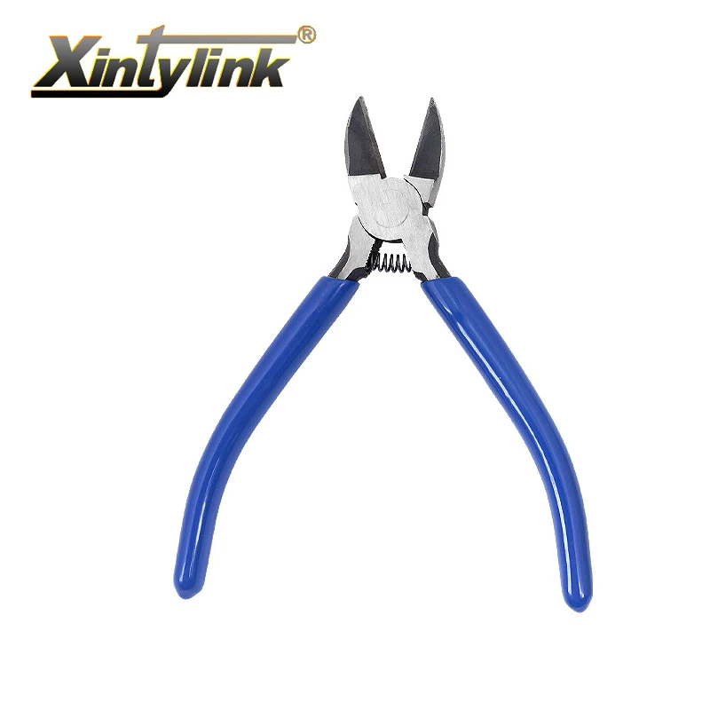 Xintylink Diagonálne rezanie klieští 5 6 palcov na stripovanie vodiča Cutter Burrs Plastové šupka elektrikárov