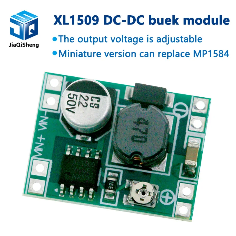 XL1509 Ultra-smová veľkosť DC-DC Krok nadol napájacie napájacie modul 2A nastaviteľný pre Arduino DIY Starter Kit kompatibilný LM2596S XM1584