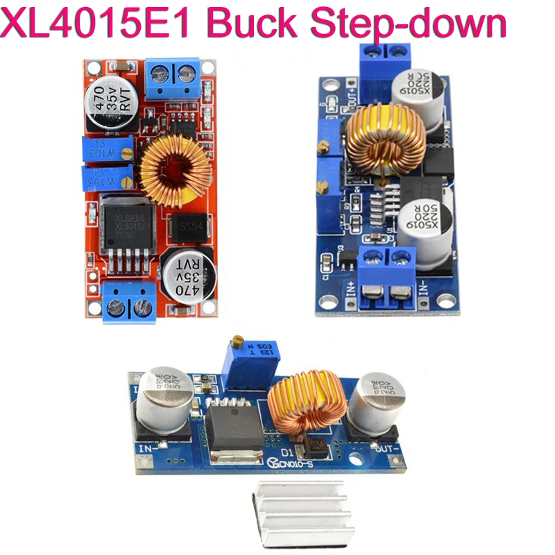 XL4015E1 Buck SPECKÝ MODUL 5A DC-DC Krokový obvod DC DC na DC napätie Zvyšok smerom nadol smerom nadol