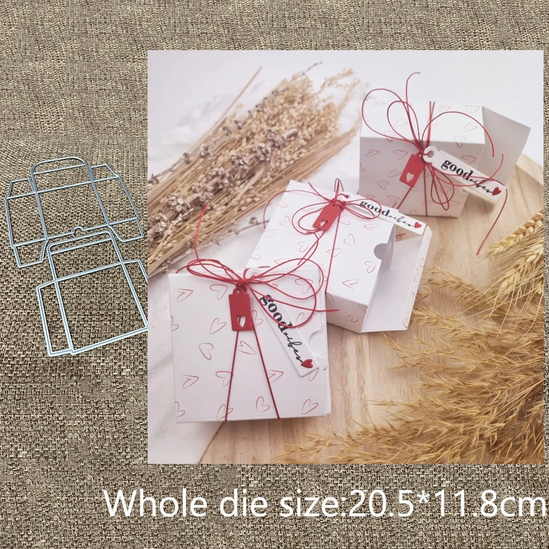 Xldesign Craft Metal Stencil Fold Cutting Dies Envelope Box Diela Scrapbook Die Cuts Album papierová karta remeselné reliéf
