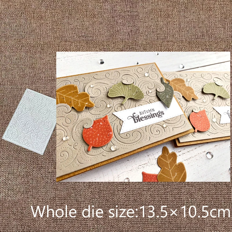 Xldesign Craft Metal Stencil Fold Cutting Dies Vwirls Pierce Plate Scrapbook Die Cuts Album Paper Card Remestia reliéf