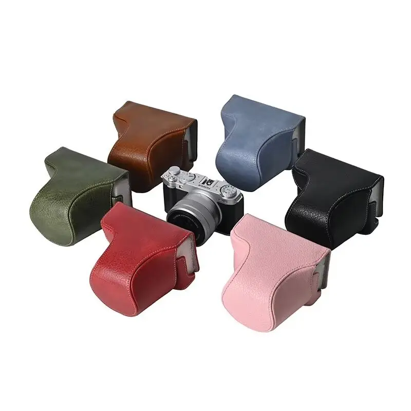 XM5 PU Leather Camera Forsing Puys pre fujifilm X-M5 Retro retro ochranný taškový remienok na ramenný pásikový kryt 15-45 objektív
