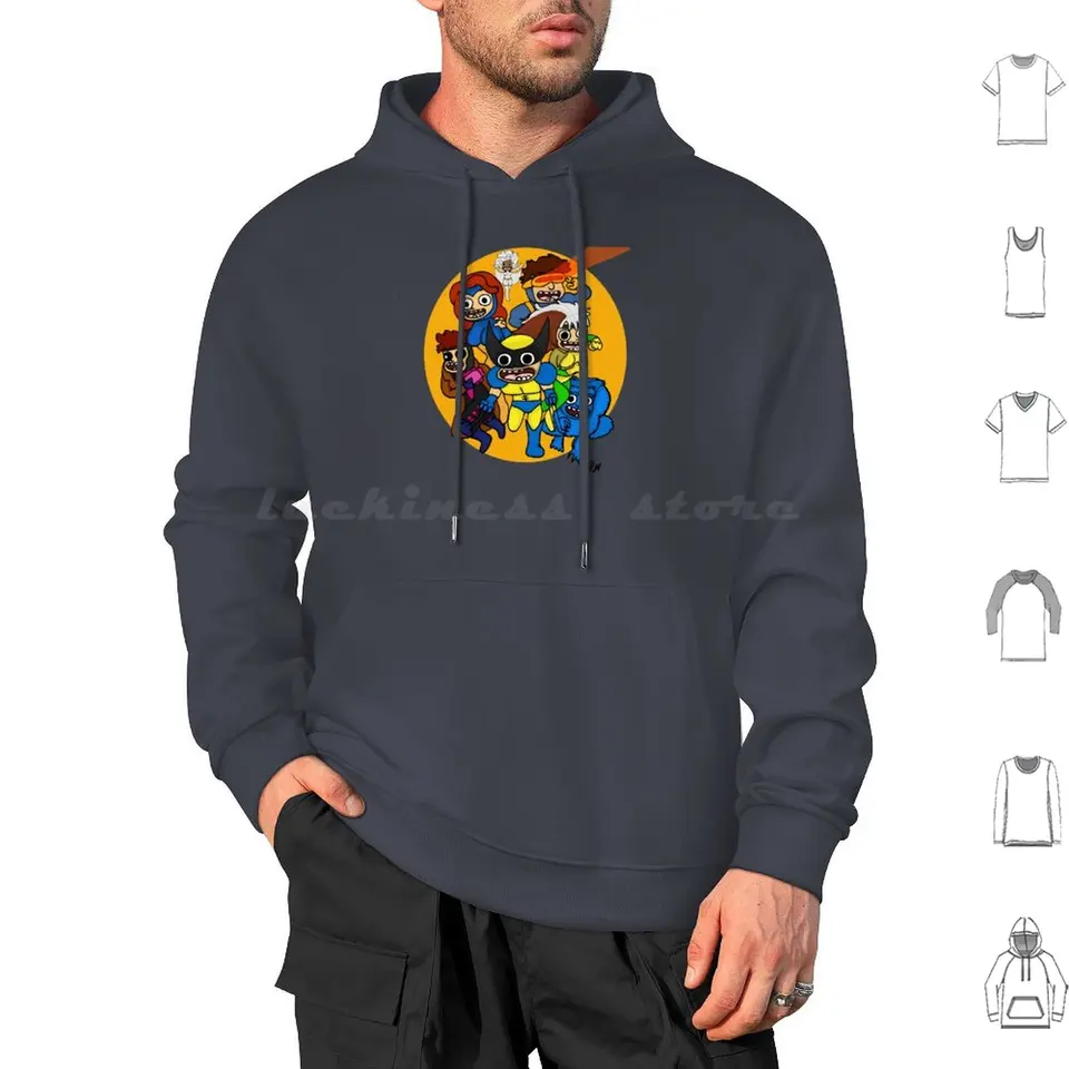 XMen Hoodies s dlhým rukávom Xmen Mutants Comics Kayliegh Kartoons Jean Gray Gambit Rogue Cyclops šelma karikatúry úžasné