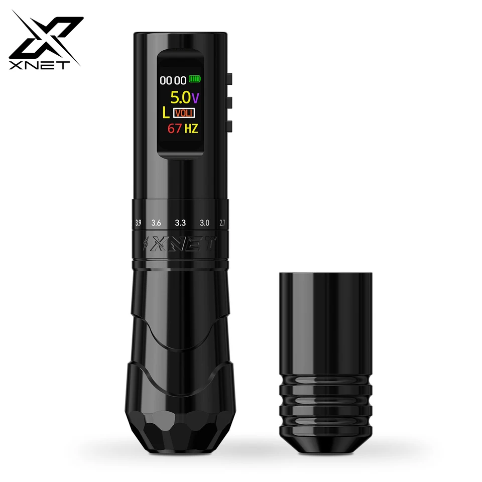 XNET void Wireless Tattoo Machine Pen 7 Nastaviteľný zdvih 2,4-4,2 mm s extra priľnavosťou 1800 BATTERS MAKE-up pre umelcov tetovania