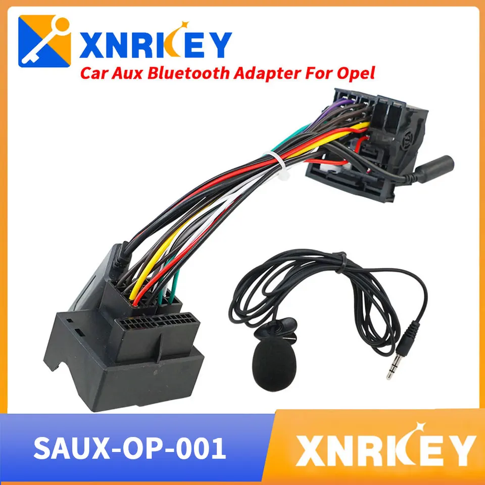 XnRey Microfone Handsfree Bluetooth 5.0 AUX Adapter pre Opel CD30 MP3 CDC40 CD70 DVD90 HeadUnit Install Full Herness Plug
