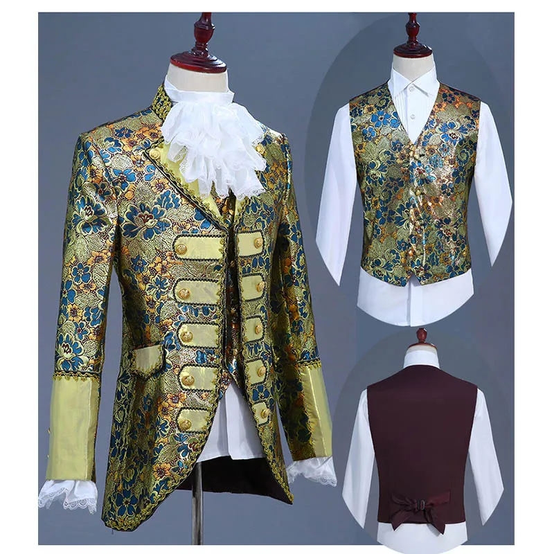 XS-XL Halloween kostýmy Dospelí chlapci plus veľkosť kráľa princa Renaissance Stredovekých mužov Cosplay Party Party Couns Coty Táty