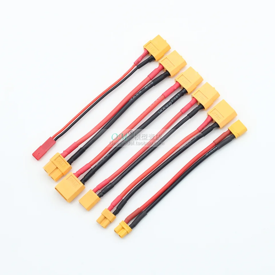 XT60 až XT30 až JST T Pripojte sa k káblu adaptéra MESEM 14/16/20AWG 10 cm pre konverziu nabíjačky na nabíjačku batérie nabíjačku
