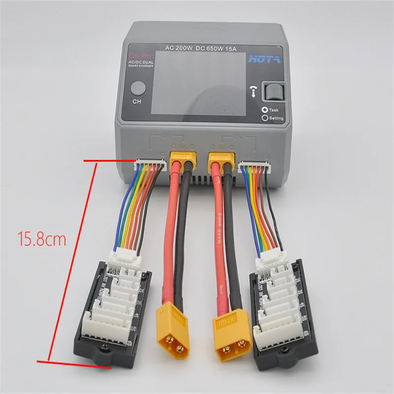 XT60/XT30/JST/EC5/TRX T-Plug Balance Nabíjačku nabíjačku a 2pcs 2-6s Predlžovacia doska pre HOTA D6 D6PRO D6+ inteligentná nabíjačka