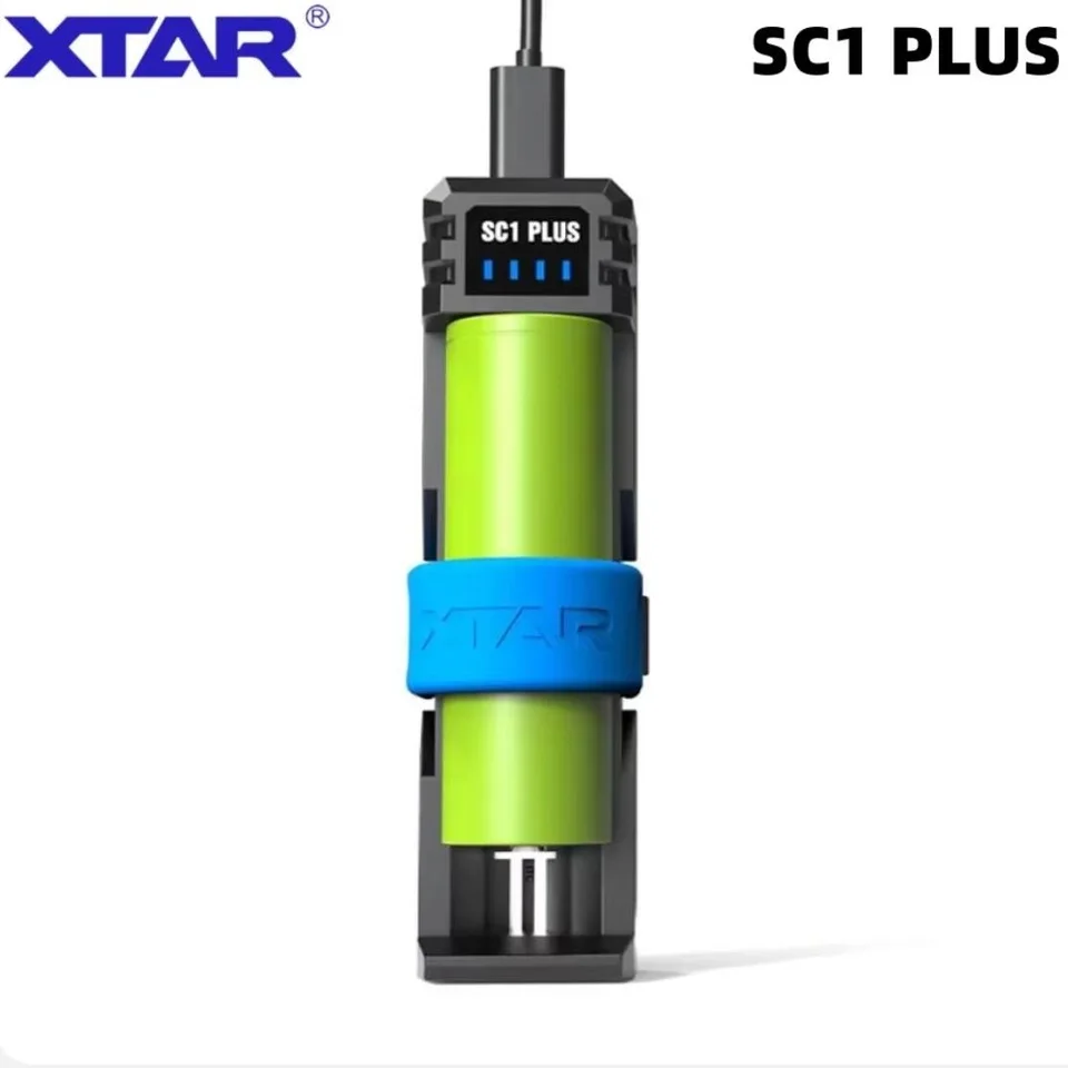 XTAR SC1 PLUS BATTERSKO BATTERICKÝ SLOT nabíjačku QC PD USB-C 3A Rýchle nabíjanie 21700 26650 26800 NIMH D 10W Power Bank 18650 nabíjačku 18650