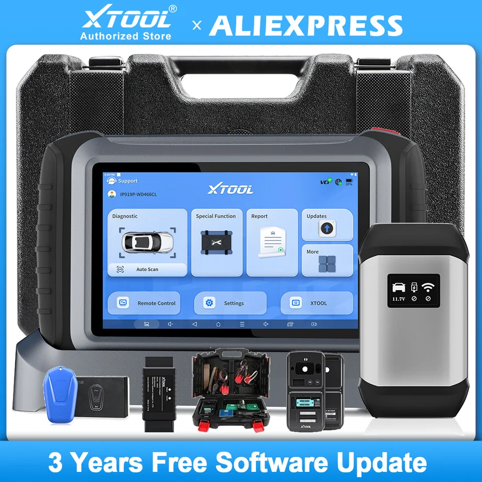 XTOOL INPLUS IP919PRO WIFI Diagnostický nástroj KC501 KS01 SK1 ECU Programovanie programovania aktualizácie IP919 FCA CAN FD DOIP TOPOLOGY MAP