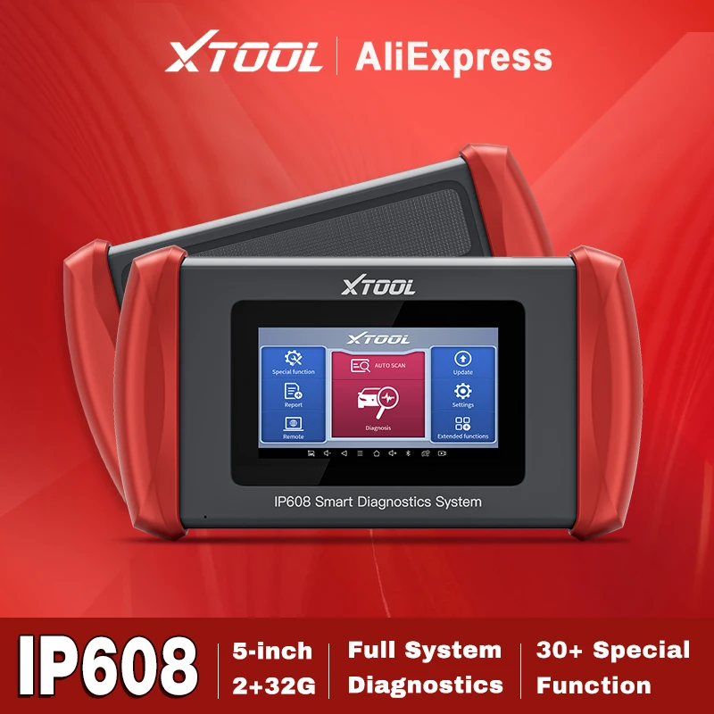 XTOOL IPLUS IP608 Úplný systémový diagnostický nástroj CANFD Oil/EPB/SAS/BMS/TPMS RESET, ECT 30+Servisná životnosť bezplatná aktualizácia
