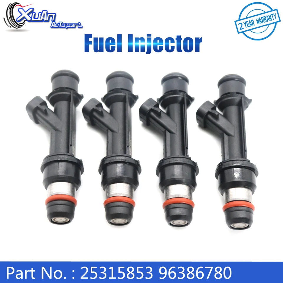 Xuan 4x Injektory paliva trysky 25315853 96386780 pre Suzuki Chevy Aveo 1,6L Opel Pontiac Wave 2004 2005 2006 FJ720 25334150