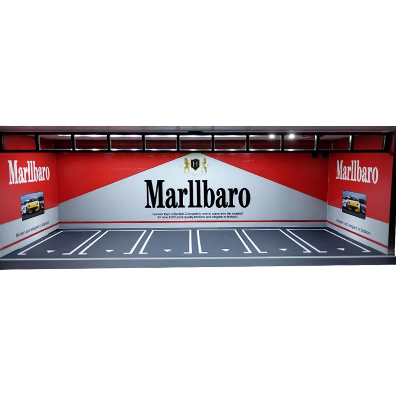 Xufan 1:64 Scale Nové Diorama Car Garage Model Parkovisko na zobrazenie darčekov Zbierka scény Zobrazenie scény na zostavenie auta hračky