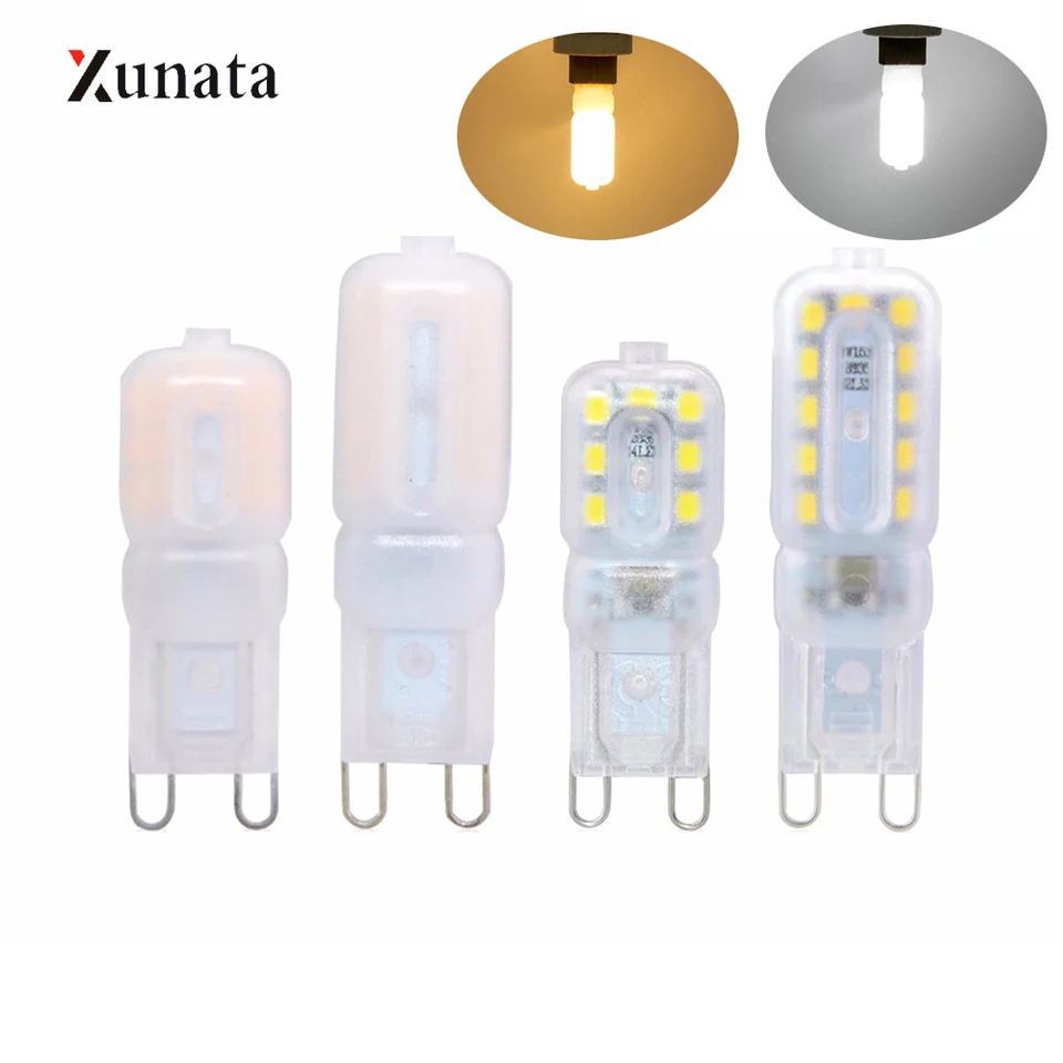 Xunata Mini G9 5W 8W žiarovka LED kukuričné ​​svetlo AC 220/230/240V Vysoké svetlé 14/22leds SMD2835 Spotlight Luster Nahraďte halogénovú lampu