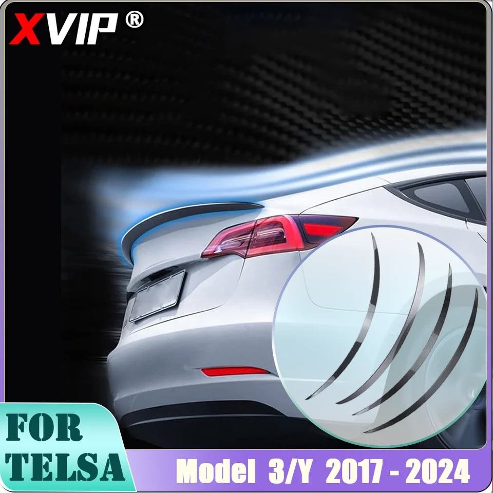 XVIP 1KS SPOILER TRUNK WING pre Tesla Modely 21-24 ABS ABBART FIBRE ADPITS MODEL3