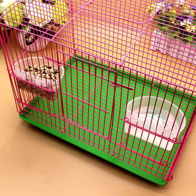 Y08A 5-balenie Univerzálne plastové závesné šálky pre malé vtáky Parrot kŕmenie misky Miska Misa Káza vtáka Vodné misky