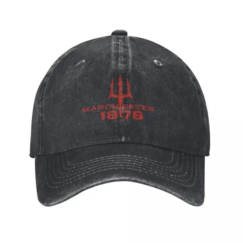 Y2K Devils of, Manchester je červená, Glory United Caps Denim tkansion klobúky nastaviteľná baseballová kovbojská klobúk