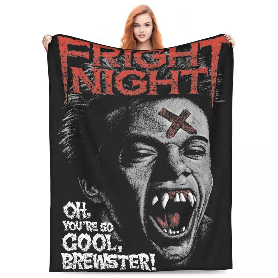 Y2K Fright Night Ed Thompson Cult Horror Movie prikrývky ultra mäkké zamatové prikrývky Pohodlné prikrývky na umývanie