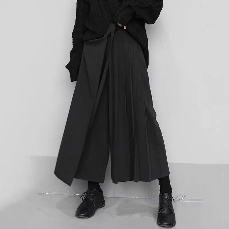 Y2K Pants for Men Techwear čierna farba gotická punk japonská módna móda harajuku ry dizajn vrecká pánske nohavice široké nohavice nohavíc