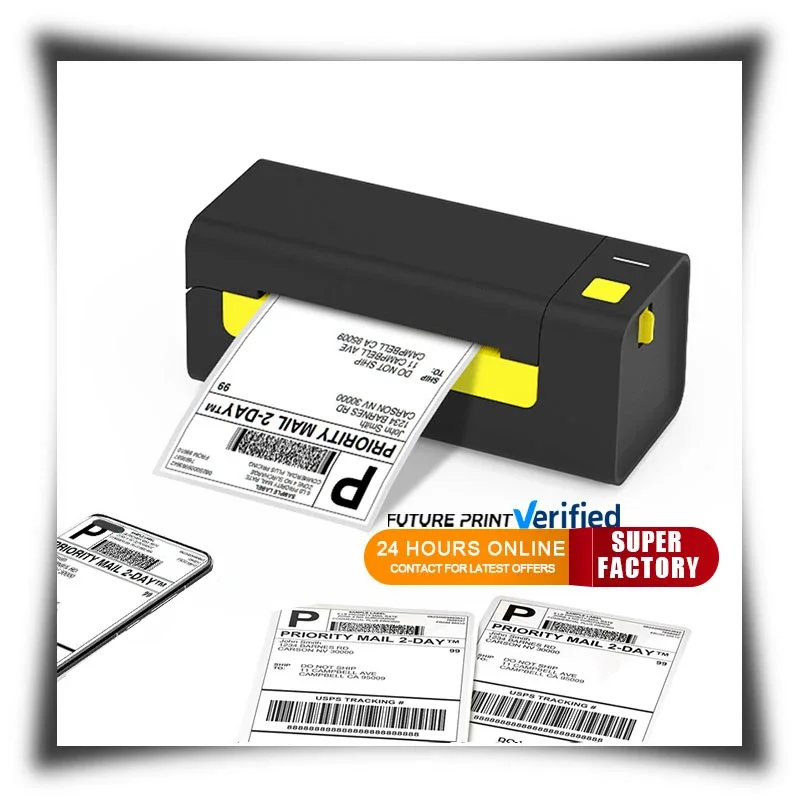 Y486 4 palca 150 mm/s rýchla tlačiareň Termálna prepravná štítok Tlačiareň Baecode Sticker Shipping Label Printer