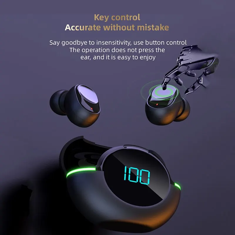 Y80 Nové slúchadlá Bluetooth TWS DREESSE SPORTSKÉ SPORTUJÚCE SPORTOVÉ ZDROJE