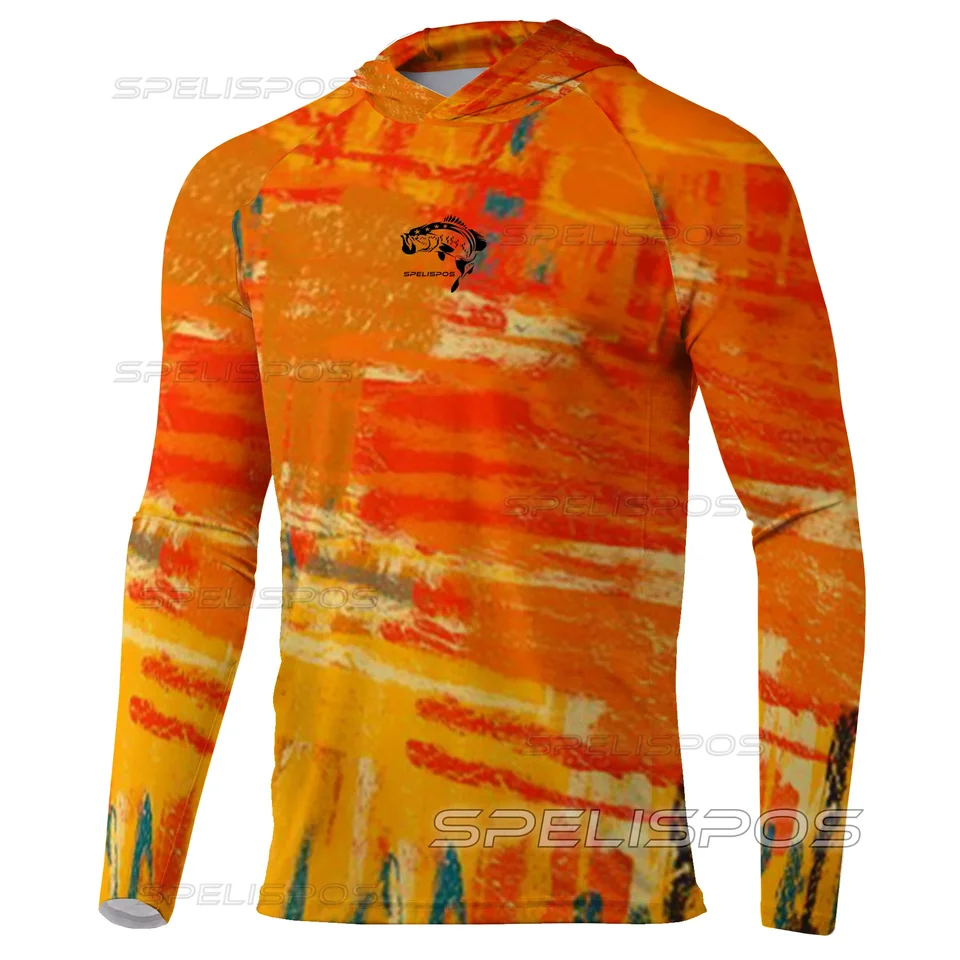 Yacht Sea Fish Hoodies UPF50+ Rybárske košele Jersey Anti-UV Maillot Beach Gear Gear Lightweight Long Ruckve Tops