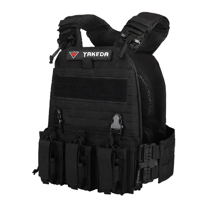 YADEDA 500D NYLON OUTHOOR COMBAT TATICKÝ PLAČKA NÁVOD s Triple MAG TACK TACTICKÝCH Vest Rýchle uvoľnenie